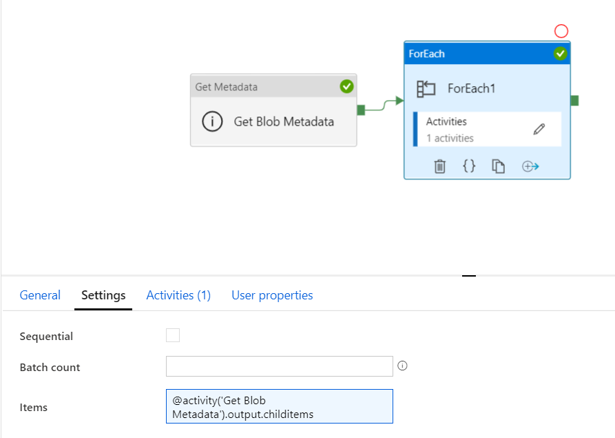 Data Factory Foreach